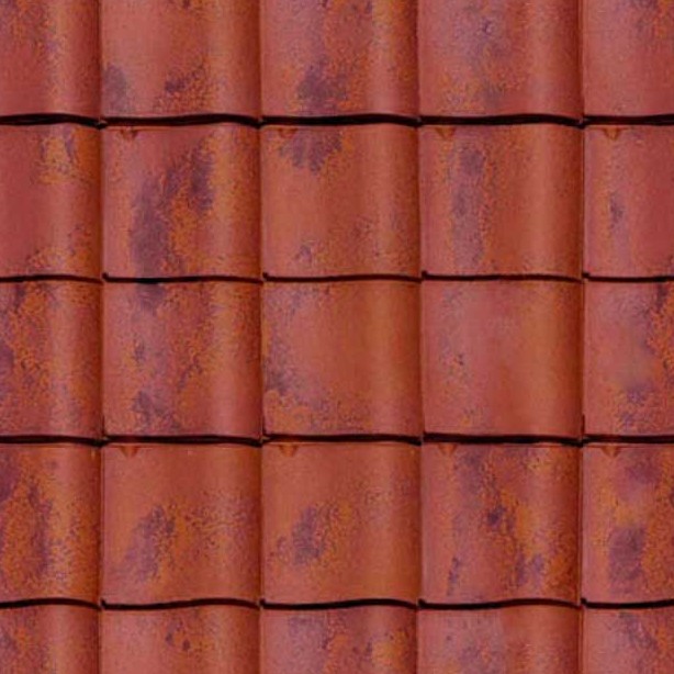 Textures   -   ARCHITECTURE   -   ROOFINGS   -   Clay roofs  - Clay roofing Flamande texture seamless 03355 - HR Full resolution preview demo