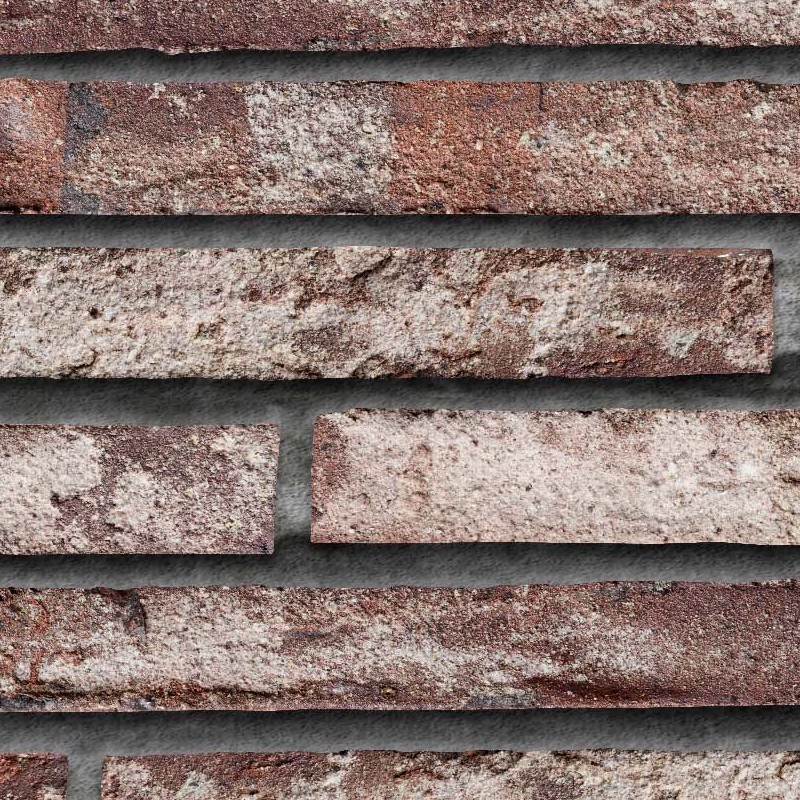 Textures   -   ARCHITECTURE   -   WALLS TILE OUTSIDE  - Clay bricks wall cladding PBR texture seamless 21721 - HR Full resolution preview demo