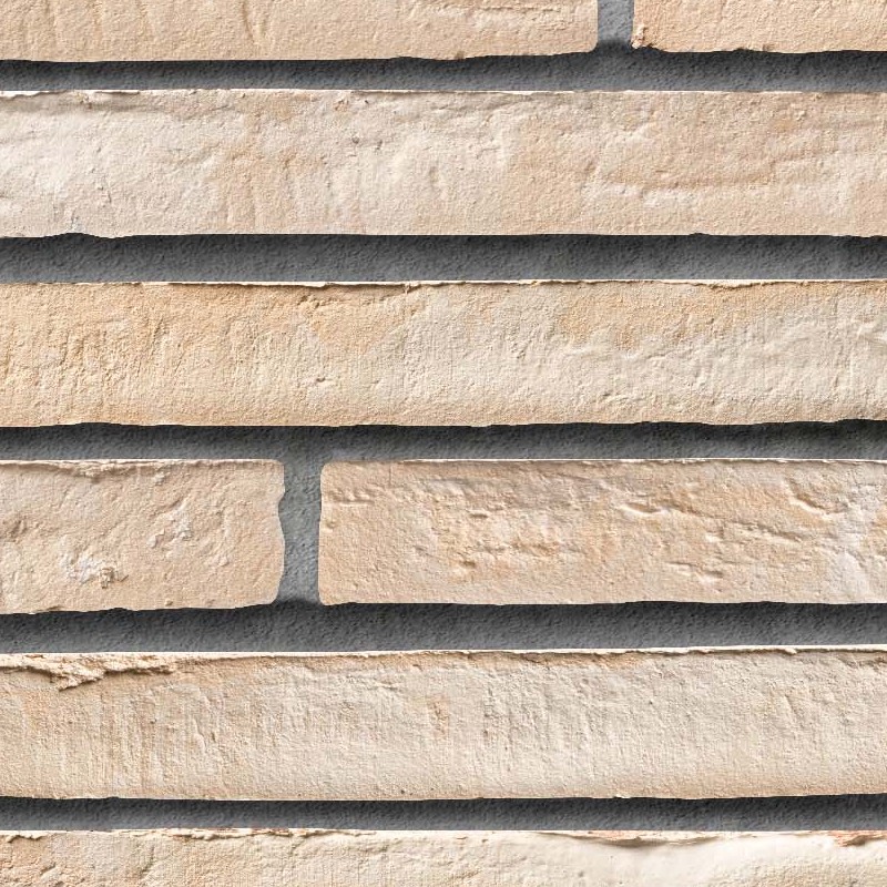 Textures   -   ARCHITECTURE   -   WALLS TILE OUTSIDE  - Clay bricks wall cladding PBR texture seamless 21731 - HR Full resolution preview demo