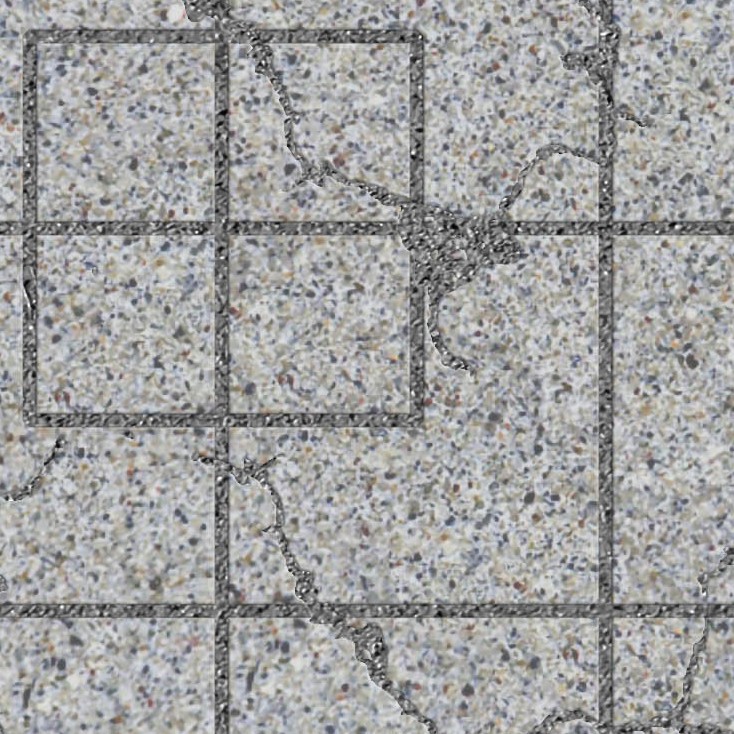 Textures   -   ARCHITECTURE   -   PAVING OUTDOOR   -   Concrete   -   Blocks damaged  - Concrete paving outdoor damaged texture seamless 05542 - HR Full resolution preview demo