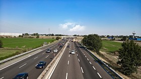 Textures   -   BACKGROUNDS &amp; LANDSCAPES   -  ROADS &amp; PARKINGS - Highway landscape texture 17552
