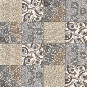 Textures   -   ARCHITECTURE   -   TILES INTERIOR   -   Ornate tiles   -  Patchwork - Patchwork tile texture seamless 16588