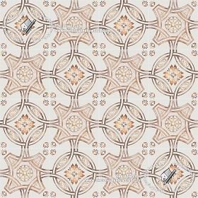 Textures   -   ARCHITECTURE   -   TILES INTERIOR   -   Ornate tiles   -  Geometric patterns - Ceramic floor tile geometric patterns texture seamless 18850