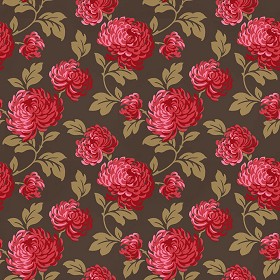 Textures   -   MATERIALS   -   WALLPAPER   -  Floral - Floral wallpaper texture seamless 10985