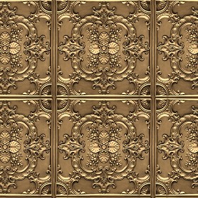 Textures   -   MATERIALS   -   METALS   -  Panels - Bronze metal panel texture seamless 10394