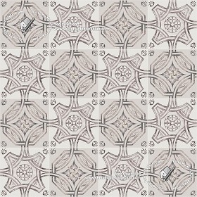 Textures   -   ARCHITECTURE   -   TILES INTERIOR   -   Ornate tiles   -  Geometric patterns - Ceramic floor tile geometric patterns texture seamless 18852