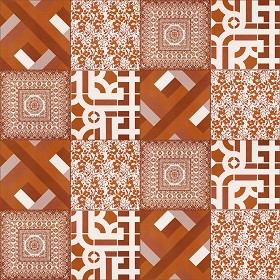 Textures   -   ARCHITECTURE   -   TILES INTERIOR   -   Ornate tiles   -  Patchwork - Patchwork tile texture seamless 16593