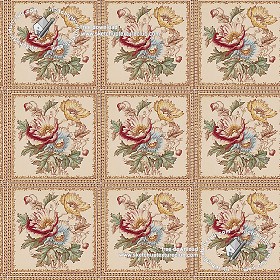 Textures   -   ARCHITECTURE   -   TILES INTERIOR   -   Ornate tiles   -  Floral tiles - Ceramic floral tiles texture seamless 19168