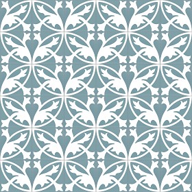 Textures   -   ARCHITECTURE   -   TILES INTERIOR   -   Cement - Encaustic   -  Encaustic - Traditional encaustic cement ornate tile texture seamless 13441