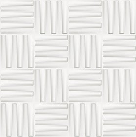 Textures   -   ARCHITECTURE   -   DECORATIVE PANELS   -   3D Wall panels   -  White panels - White interior 3D wall panel texture seamless 02934
