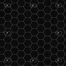 Textures   -   ARCHITECTURE   -   TILES INTERIOR   -   Marble tiles   -  Marble geometric patterns - Hexagonal black marble floor tile texture seamless 1 21125