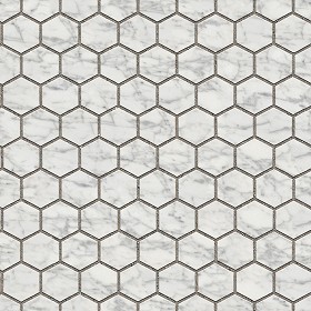 Textures   -   ARCHITECTURE   -   PAVING OUTDOOR   -  Hexagonal - Marble paving outdoor hexagonal texture seamless 05989