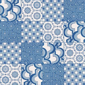 Textures   -   ARCHITECTURE   -   TILES INTERIOR   -   Ornate tiles   -  Patchwork - Patchwork tile texture seamless 16595