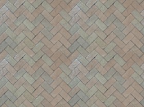 Textures   -   ARCHITECTURE   -   PAVING OUTDOOR   -   Terracotta   -  Herringbone - Cotto paving herringbone outdoor texture seamless 06734