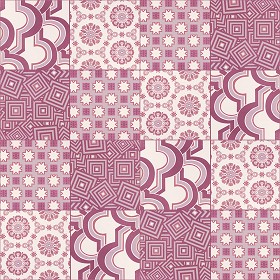 Textures   -   ARCHITECTURE   -   TILES INTERIOR   -   Ornate tiles   -  Patchwork - Patchwork tile texture seamless 16596