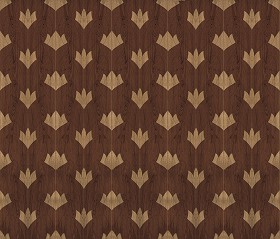Textures   -   ARCHITECTURE   -   WOOD FLOORS   -  Decorated - Parquet decorated texture seamless 04634