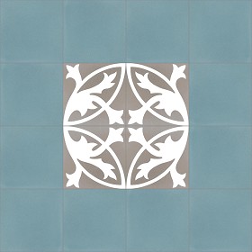 Textures   -   ARCHITECTURE   -   TILES INTERIOR   -   Cement - Encaustic   -  Encaustic - Traditional encaustic cement ornate tile texture seamless 13444