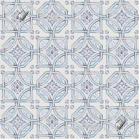 Textures   -   ARCHITECTURE   -   TILES INTERIOR   -   Ornate tiles   -  Geometric patterns - Ceramic floor tile geometric patterns texture seamless 18859