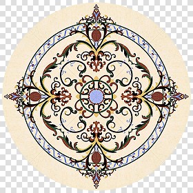 Textures   -   ARCHITECTURE   -   TILES INTERIOR   -   Water Jet   -  Medallions - Water jet medallion texture seamless 16348