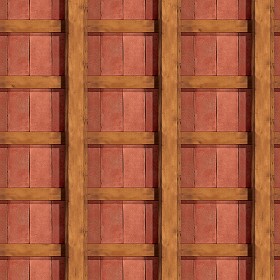 Textures   -   ARCHITECTURE   -   ROOFINGS   -  Inside roofings - Wood terracotta inside roofing texture seamless 17466