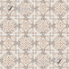 Textures   -   ARCHITECTURE   -   TILES INTERIOR   -   Ornate tiles   -  Geometric patterns - Ceramic floor tile geometric patterns texture seamless 18860