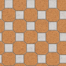 Textures   -   ARCHITECTURE   -   PAVING OUTDOOR   -   Terracotta   -  Blocks mixed - Paving cotto mixed size texture seamless 06579