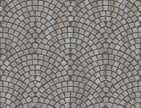 Textures   -   ARCHITECTURE   -   ROADS   -   Paving streets   -  Cobblestone - Street paving cobblestone texture seamless 07345