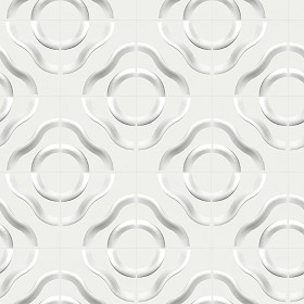 Textures   -   ARCHITECTURE   -   DECORATIVE PANELS   -   3D Wall panels   -  White panels - White interior 3D wall panel texture seamless 02940