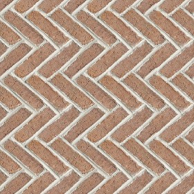 Textures   -   ARCHITECTURE   -   PAVING OUTDOOR   -   Terracotta   -  Herringbone - Cotto paving herringbone outdoor texture seamless 06739