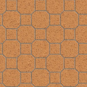 Textures   -   ARCHITECTURE   -   PAVING OUTDOOR   -   Terracotta   -  Blocks mixed - Paving cotto mixed size texture seamless 06580