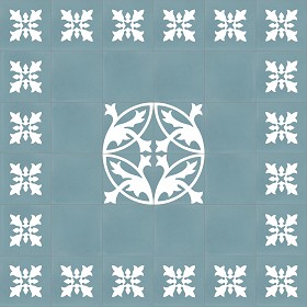 Textures   -   ARCHITECTURE   -   TILES INTERIOR   -   Cement - Encaustic   -  Encaustic - Traditional encaustic cement ornate tile texture seamless 13448