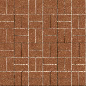 Textures   -   ARCHITECTURE   -   PAVING OUTDOOR   -   Terracotta   -  Blocks regular - Cotto paving outdoor regular blocks texture seamless 06652