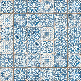 Textures   -   ARCHITECTURE   -   TILES INTERIOR   -   Ornate tiles   -  Patchwork - Patchwork tile texture seamless 16602