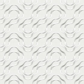 Textures   -   ARCHITECTURE   -   DECORATIVE PANELS   -   3D Wall panels   -  White panels - White interior 3D wall panel texture seamless 02942