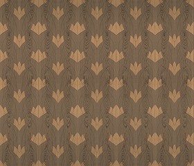 Textures   -   ARCHITECTURE   -   WOOD FLOORS   -  Decorated - Parquet decorated texture seamless 04640