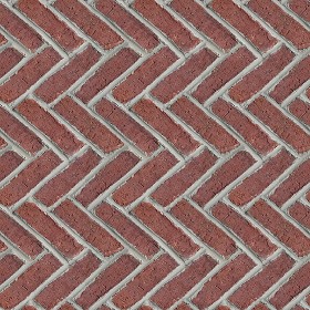 Textures   -   ARCHITECTURE   -   PAVING OUTDOOR   -   Terracotta   -  Herringbone - Cotto paving herringbone outdoor texture seamless 06742
