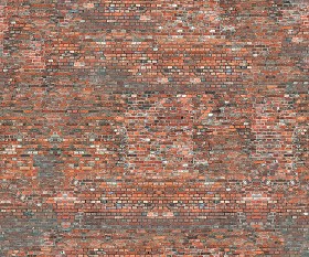 Textures   -   ARCHITECTURE   -   BRICKS   -  Damaged bricks - Damaged bricks texture seamless 00118