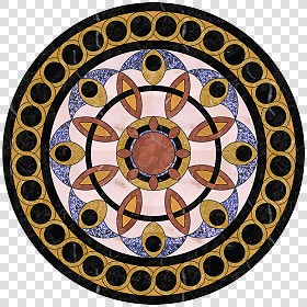 Textures   -   ARCHITECTURE   -   TILES INTERIOR   -   Water Jet   -  Medallions - Water jet medallion texture seamless 16354