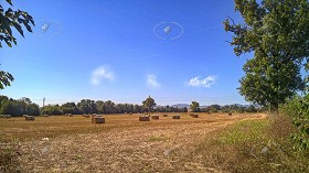 Textures   -   BACKGROUNDS &amp; LANDSCAPES   -   NATURE   -  Countrysides &amp; Hills - Countryside landscape with hay rolls 17511