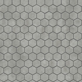 Textures   -   ARCHITECTURE   -   PAVING OUTDOOR   -  Hexagonal - Concrete paving outdoor hexagonal texture seamless 06000