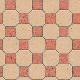 Textures   -   ARCHITECTURE   -   PAVING OUTDOOR   -   Terracotta   -  Blocks mixed - Paving cotto mixed size texture seamless 06585