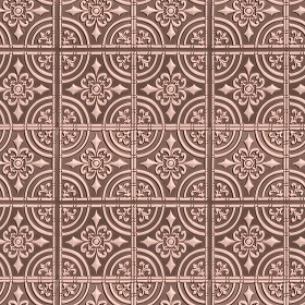 Textures   -   MATERIALS   -   METALS   -  Panels - Copper metal panel texture seamless 10410
