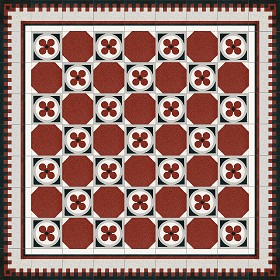 Textures   -   ARCHITECTURE   -   TILES INTERIOR   -   Cement - Encaustic   -  Cement - Cement concrete tile texture seamless 13337