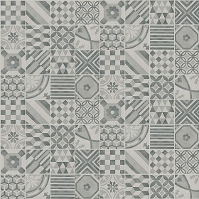Textures   -   ARCHITECTURE   -   TILES INTERIOR   -   Ornate tiles   -  Patchwork - Patchwork tile texture seamless 16609