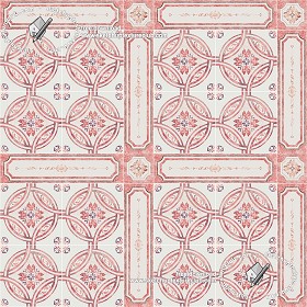 Textures   -   ARCHITECTURE   -   TILES INTERIOR   -   Ornate tiles   -  Geometric patterns - Ceramic floor tile geometric patterns texture seamless 18883
