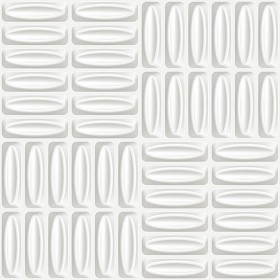 Textures   -   ARCHITECTURE   -   DECORATIVE PANELS   -   3D Wall panels   -  White panels - White interior 3D wall panel texture seamless 02952