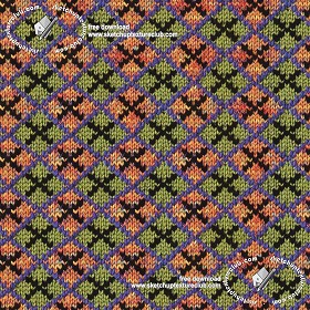 Textures   -   MATERIALS   -   FABRICS   -  Jersey - Wool jacquard knitwear texture seamless 19454