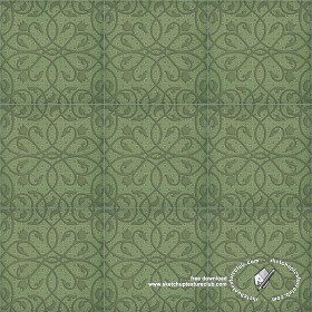 Textures   -   ARCHITECTURE   -   TILES INTERIOR   -   Ornate tiles   -  Mixed patterns - Ceramic ornate tile texture seamless 20253