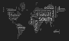 Textures   -   ARCHITECTURE   -   DECORATIVE PANELS   -   World maps   -  Chalkboard maps - Chalkboard interior decorative world map 03115