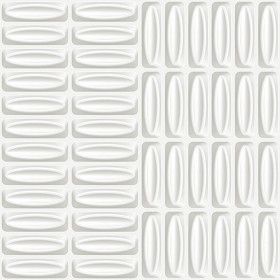Textures   -   ARCHITECTURE   -   DECORATIVE PANELS   -   3D Wall panels   -  White panels - White interior 3D wall panel texture seamless 02953